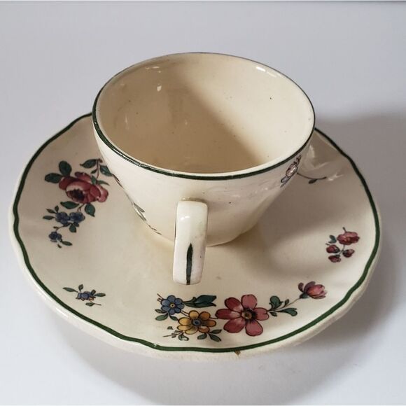 Old Abbey Sprays Cup and Saucer Made in Saar Basin - Picture 6 of 11